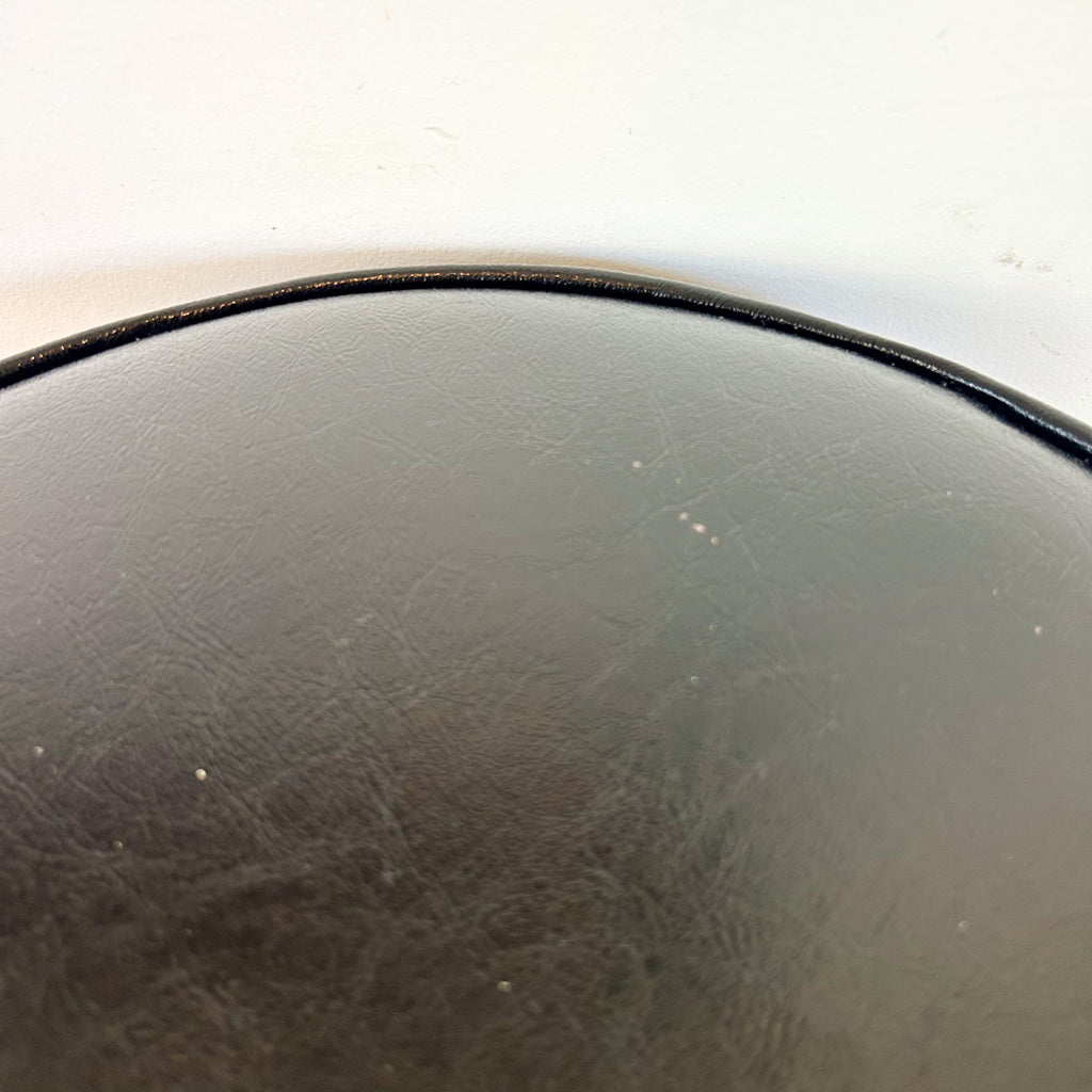 BLACK VINYL SWIVEL BAR STOOLS - HEY JUDE WORKSHOP • Vintage furniture & objects Melbourne