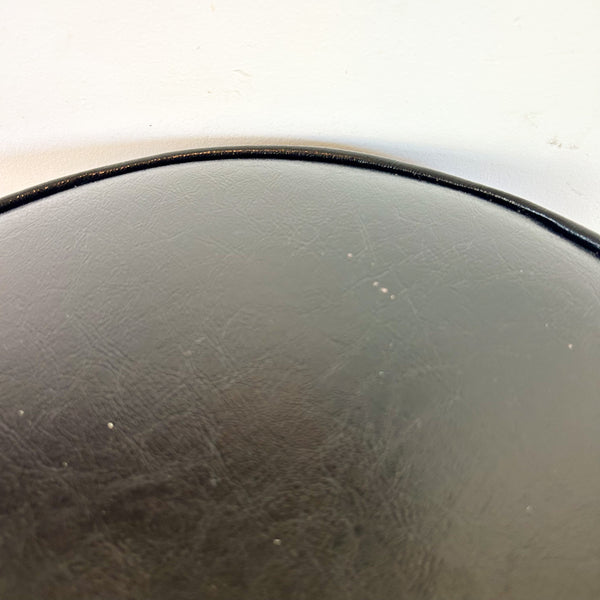 BLACK VINYL SWIVEL BAR STOOLS - HEY JUDE WORKSHOP • Vintage furniture & objects Melbourne