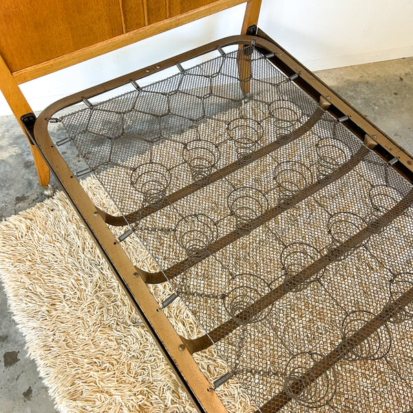 MID CENTURY SINGLE BED FRAME by FRASER UK - HEY JUDE WORKSHOP • Vintage furniture & objects Melbourne