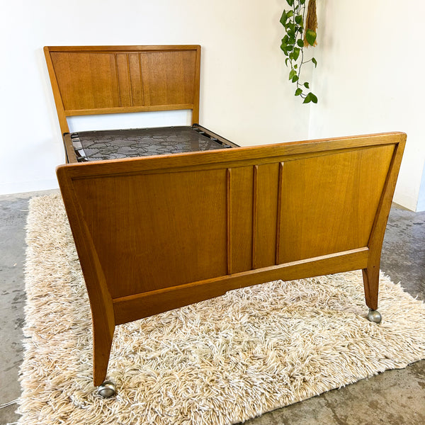 MID CENTURY SINGLE BED FRAME by FRASER UK - HEY JUDE WORKSHOP • Vintage furniture & objects Melbourne