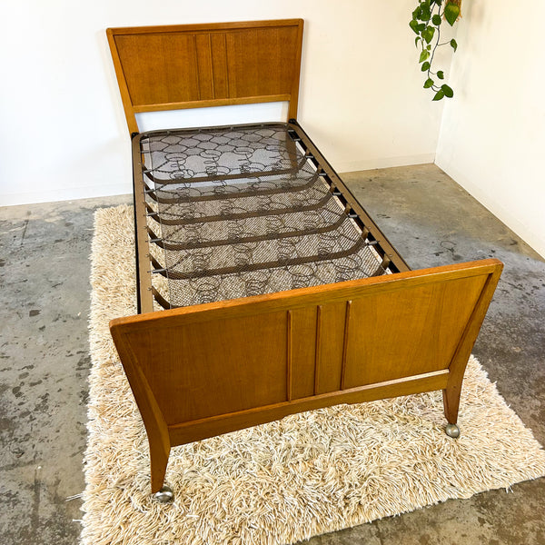 MID CENTURY SINGLE BED FRAME by FRASER UK - HEY JUDE WORKSHOP • Vintage furniture & objects Melbourne