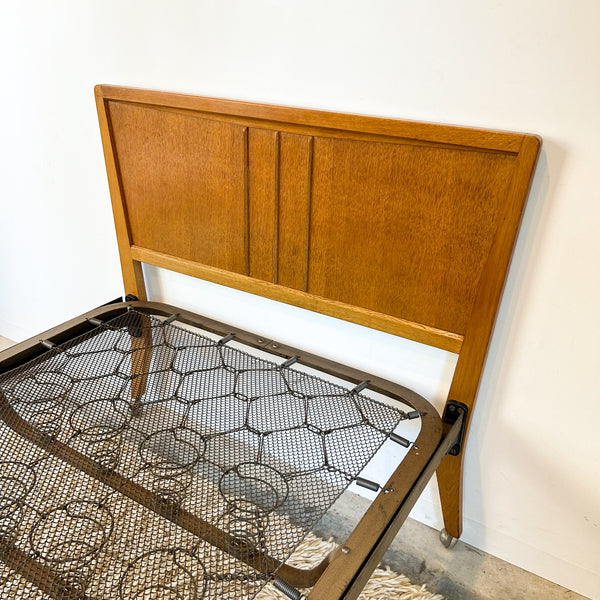 MID CENTURY SINGLE BED FRAME by FRASER UK - HEY JUDE WORKSHOP • Vintage furniture & objects Melbourne