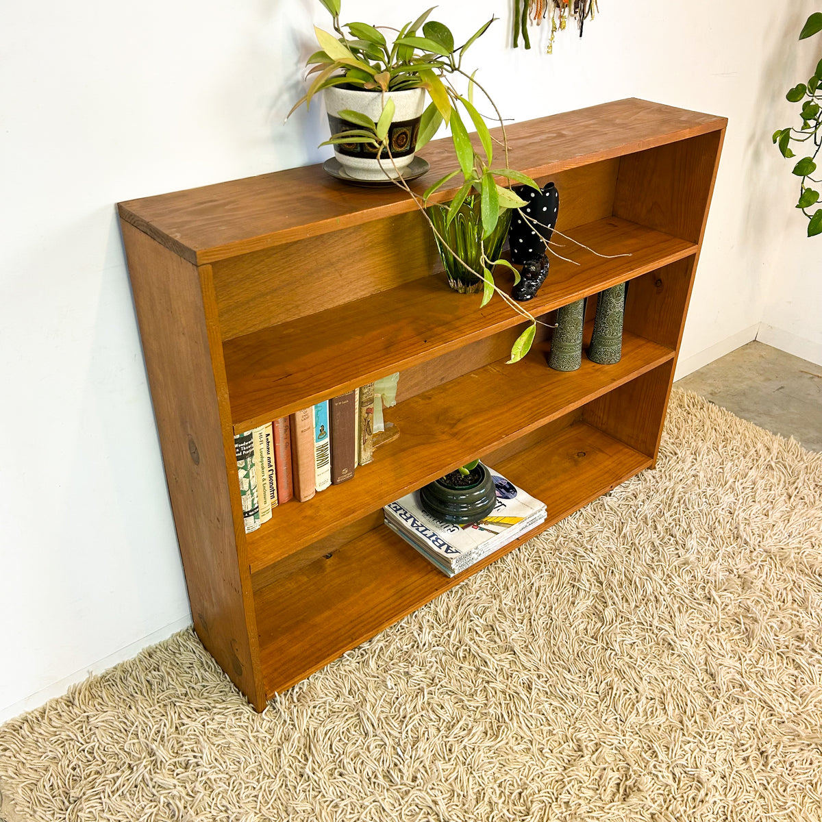 SOLID PINE BOOKCASE