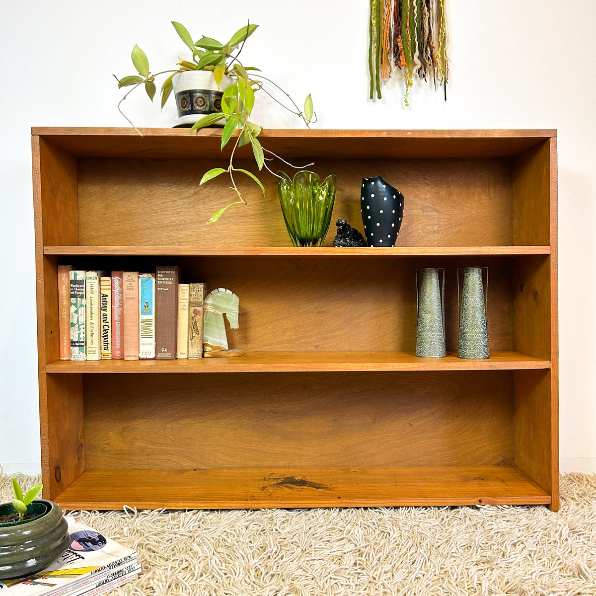 SOLID PINE BOOKCASE