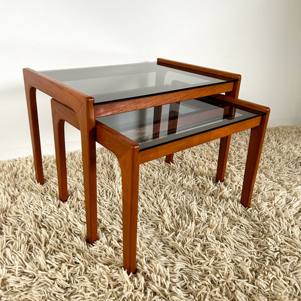 SMOKY GLASS NESTING TABLES