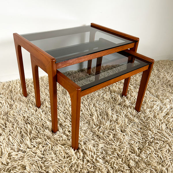 SMOKY GLASS NESTING TABLES