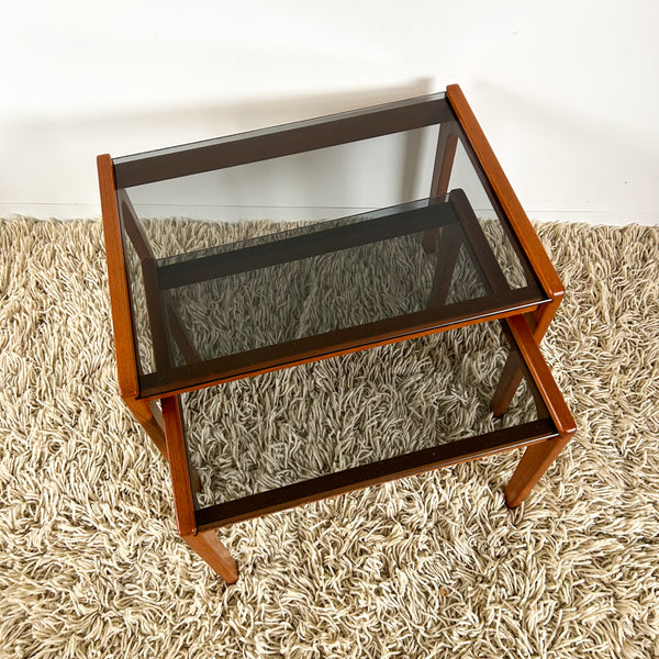 SMOKY GLASS NESTING TABLES