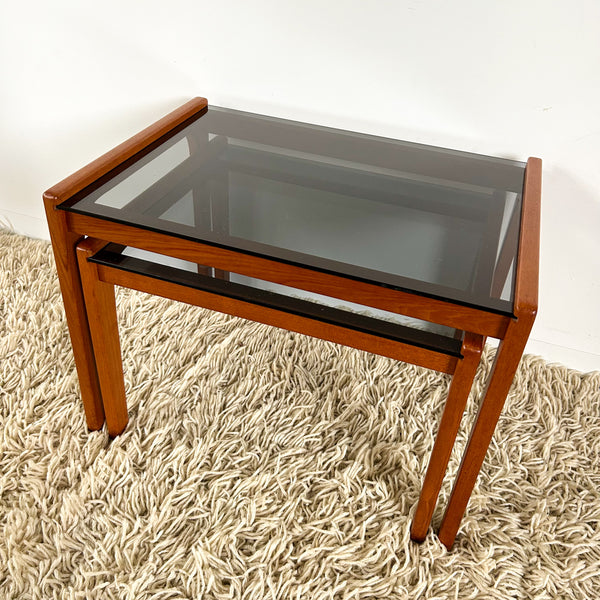 SMOKY GLASS NESTING TABLES