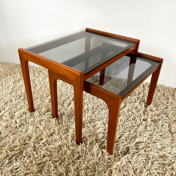 SMOKY GLASS NESTING TABLES