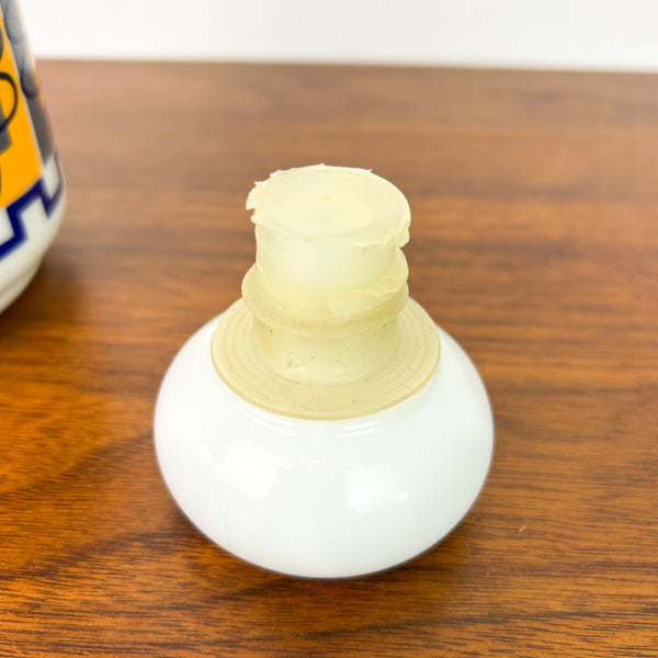 ARCOPAL FRANCE OPALINE GLASS BOTTLE - HEY JUDE WORKSHOP • Vintage furniture & objects Melbourne