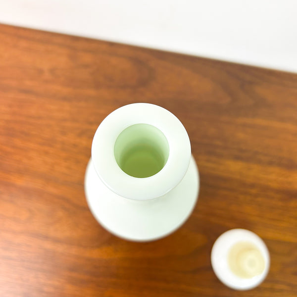ARCOPAL FRANCE OPALINE GLASS BOTTLE - HEY JUDE WORKSHOP • Vintage furniture & objects Melbourne