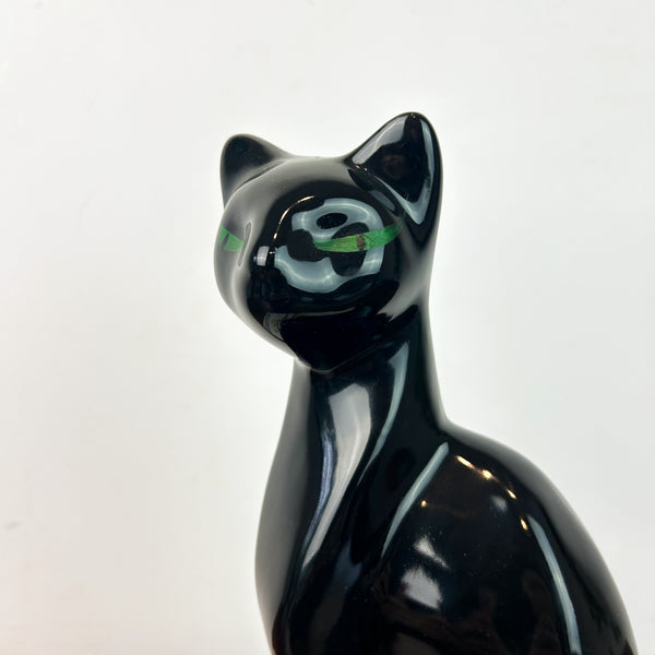 BLACK CERAMIC CAT - HEY JUDE WORKSHOP • Vintage furniture & objects Melbourne