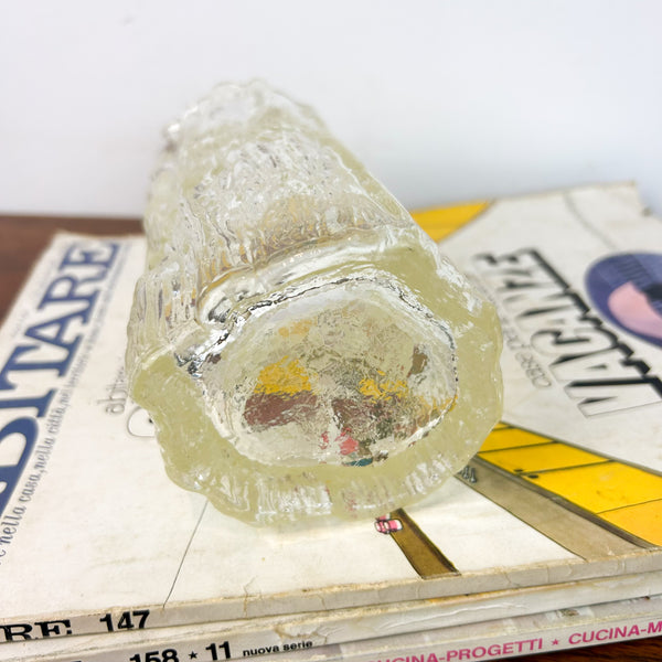 RAVENHEAD BARK GLASS VASE - HEY JUDE WORKSHOP • Vintage furniture & objects Melbourne