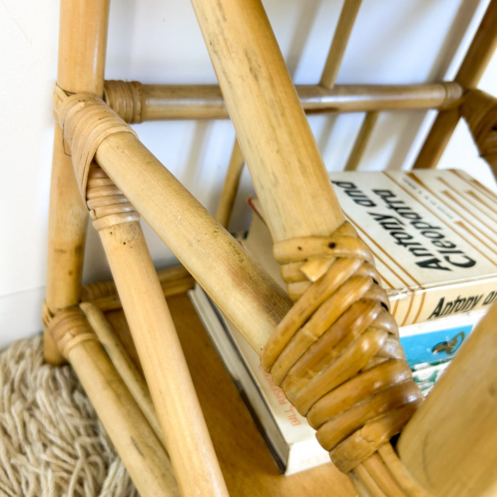 CANE BASKET SIDE TABLE - HEY JUDE WORKSHOP • Vintage furniture & objects Melbourne