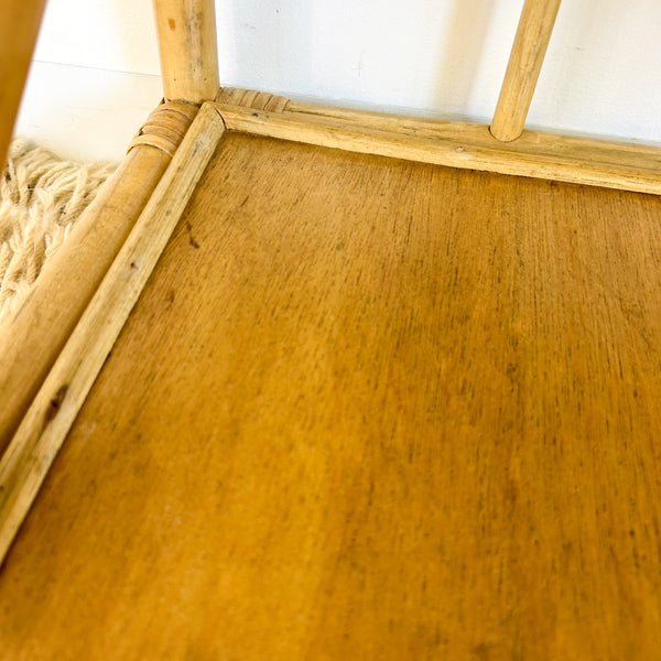 CANE BASKET SIDE TABLE - HEY JUDE WORKSHOP • Vintage furniture & objects Melbourne