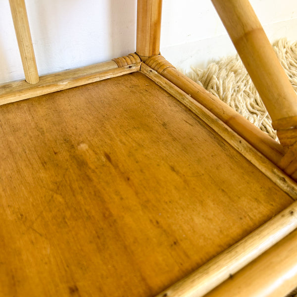 CANE BASKET SIDE TABLE - HEY JUDE WORKSHOP • Vintage furniture & objects Melbourne