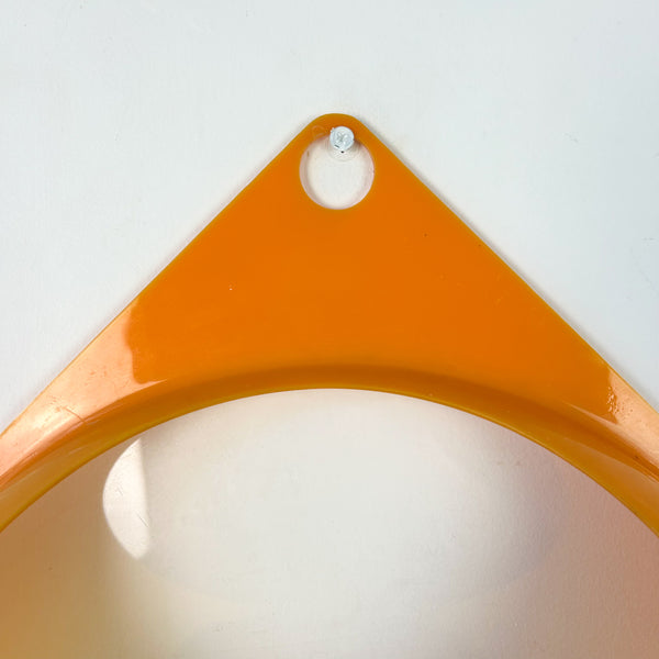 ORANGE PLASTIC WALL PLANTER