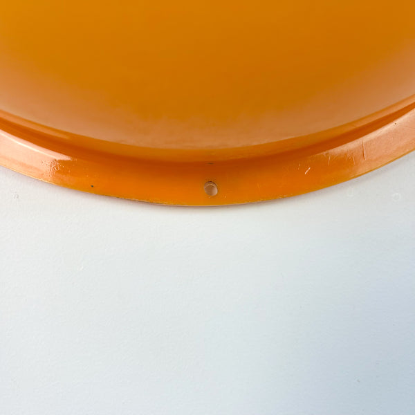 ORANGE PLASTIC WALL PLANTER