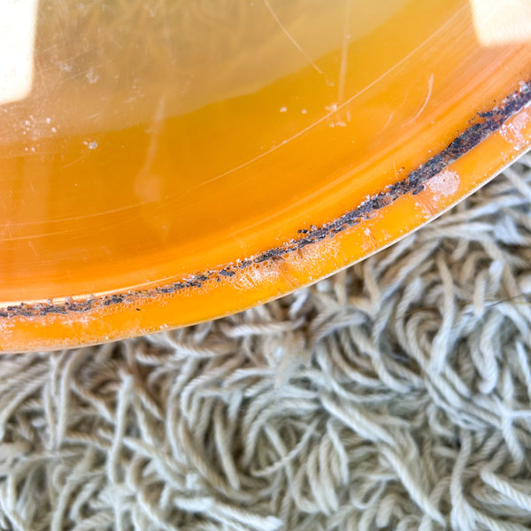 ORANGE PLASTIC WALL PLANTER