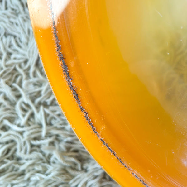 ORANGE PLASTIC WALL PLANTER