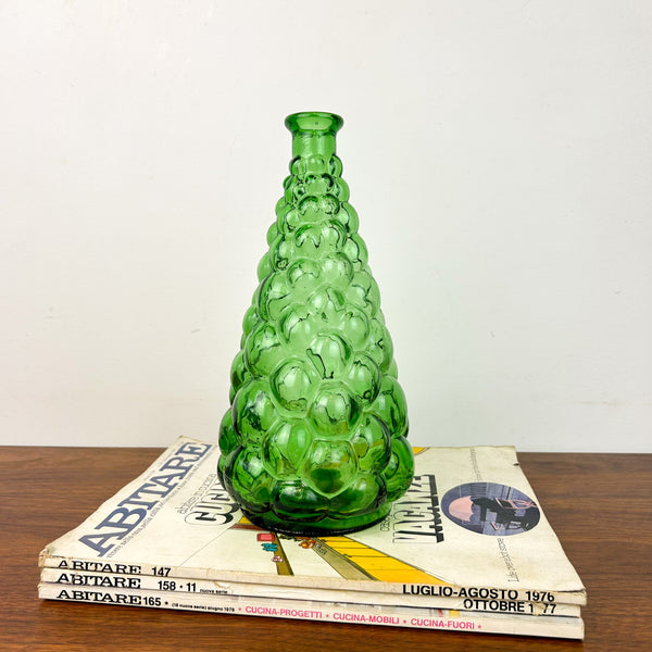 EMPOLI GLASS GRAPE DECANTER - HEY JUDE WORKSHOP • Vintage furniture & objects Melbourne