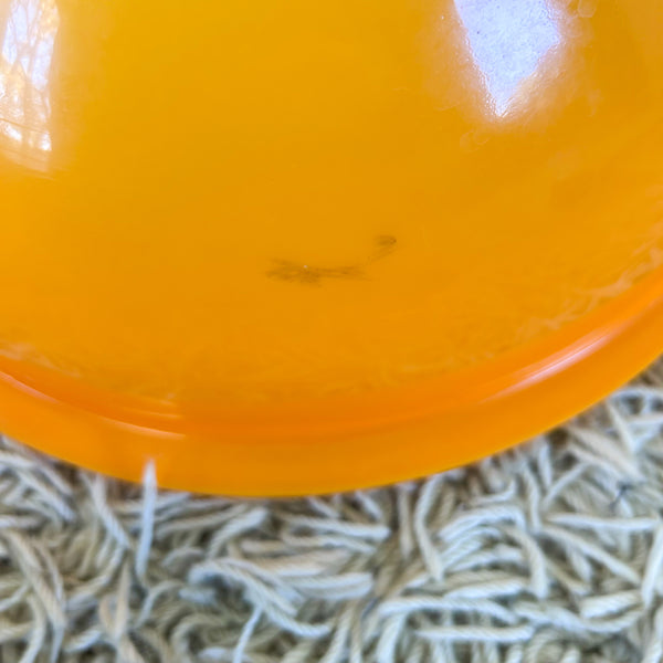 ORANGE PLASTIC WALL PLANTER