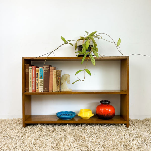 SMALL HARDWOOD BOOKCASE