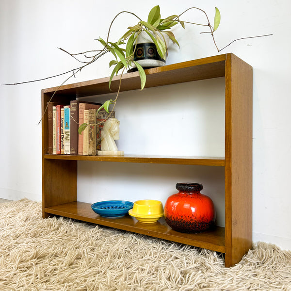SMALL HARDWOOD BOOKCASE