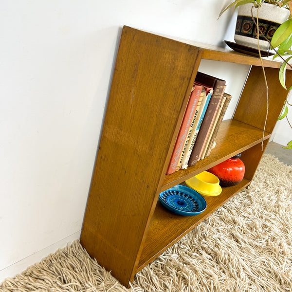 SMALL HARDWOOD BOOKCASE