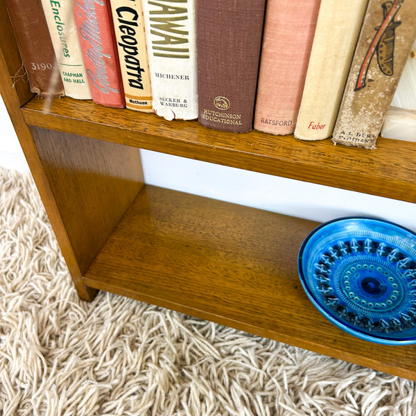 SMALL HARDWOOD BOOKCASE