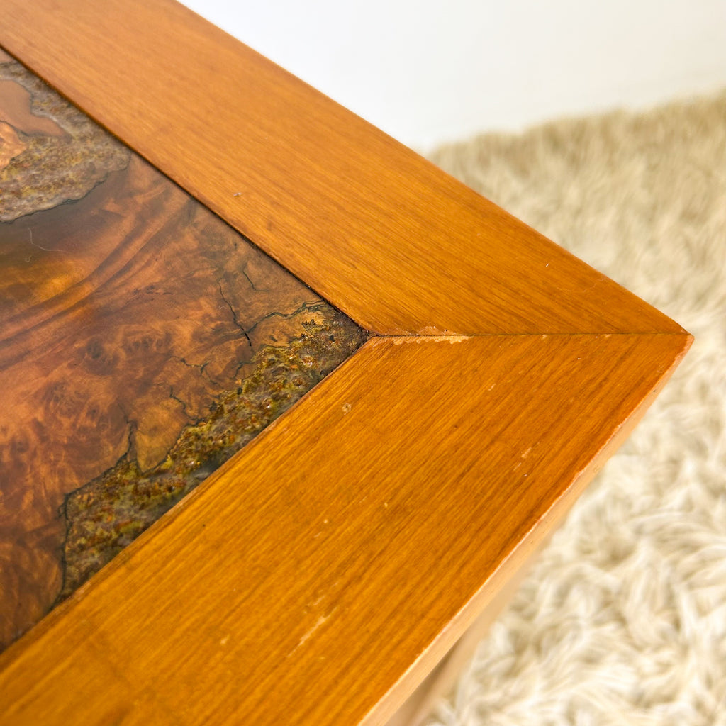 BURL SIDE TABLE