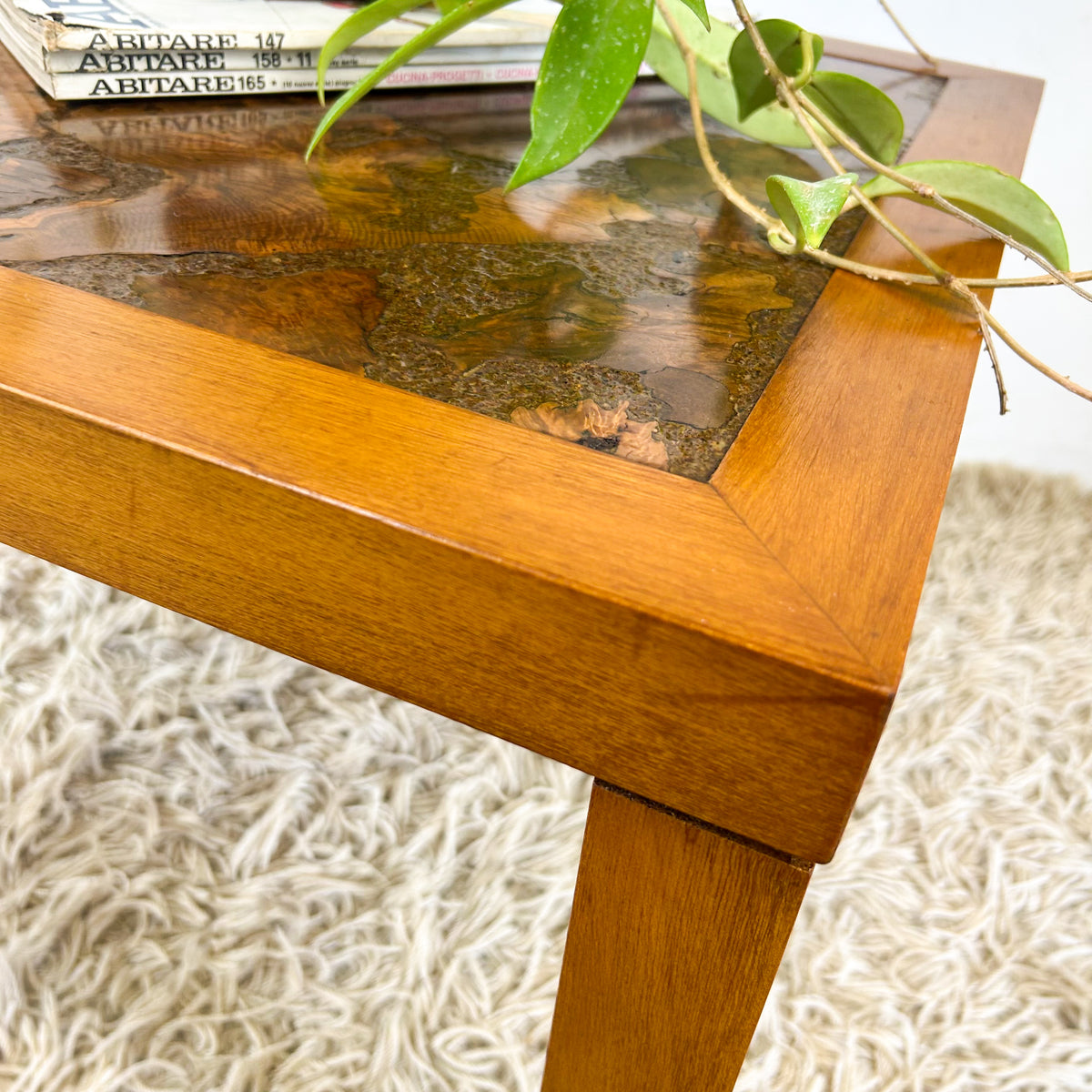 BURL SIDE TABLE