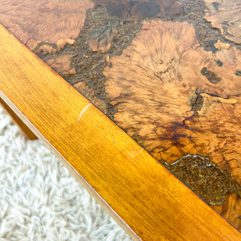 BURL SIDE TABLE