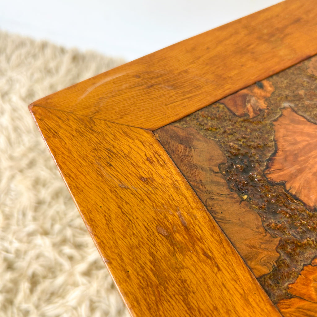 BURL SIDE TABLE