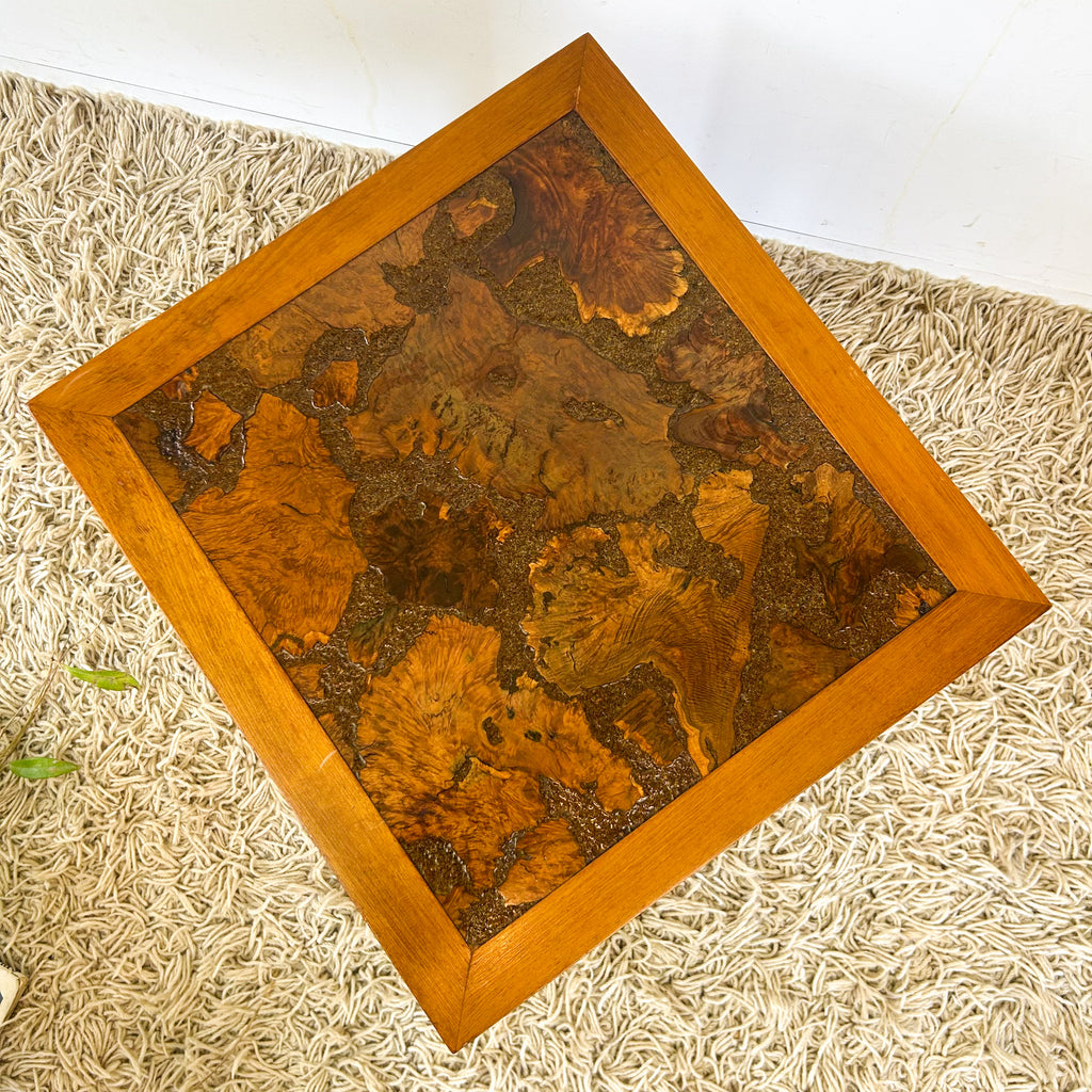 BURL SIDE TABLE