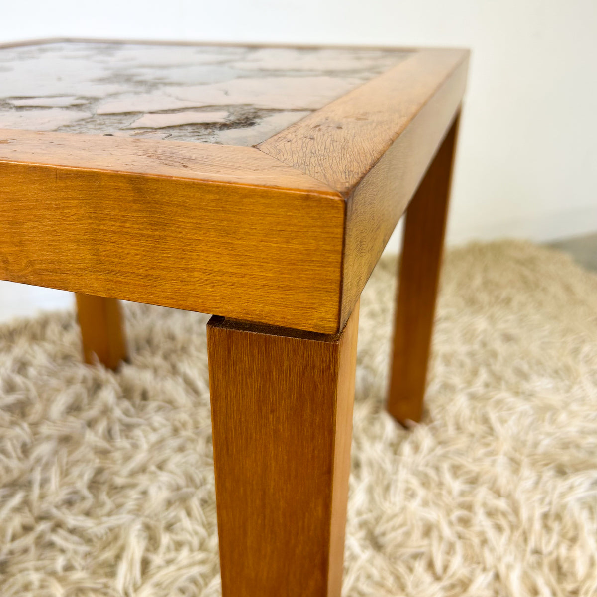 BURL SIDE TABLE