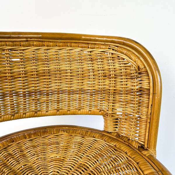 CANE SWIVEL STOOL