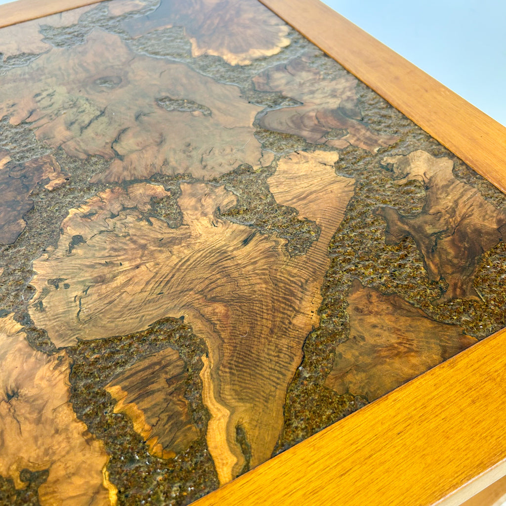 BURL SIDE TABLE