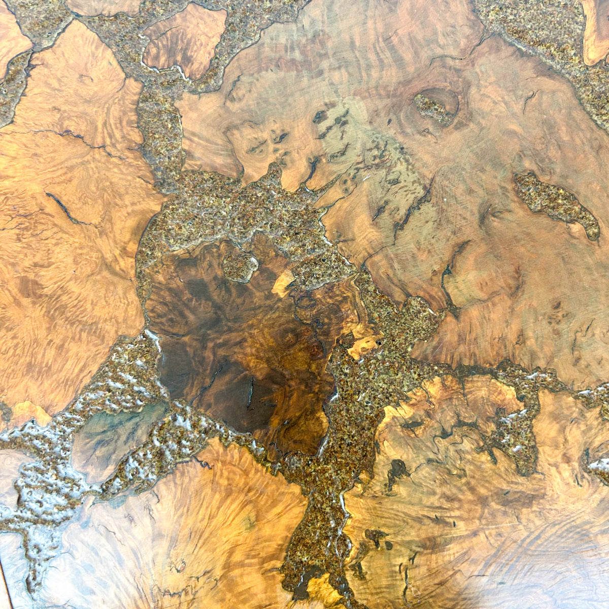 BURL SIDE TABLE