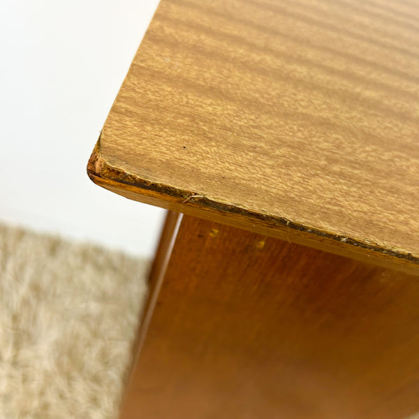 WOODEN DESK WITH SHELVES