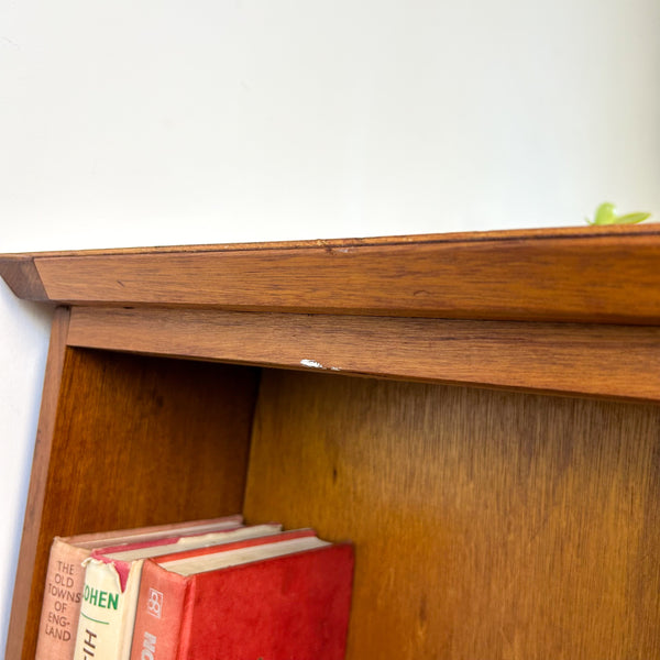 WOODEN DESK WITH SHELVES