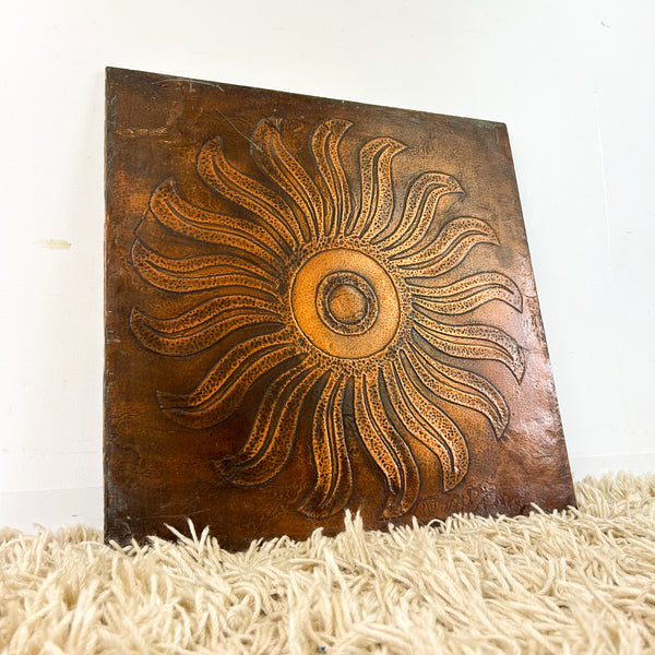 STARBURST COPPER WALL ART