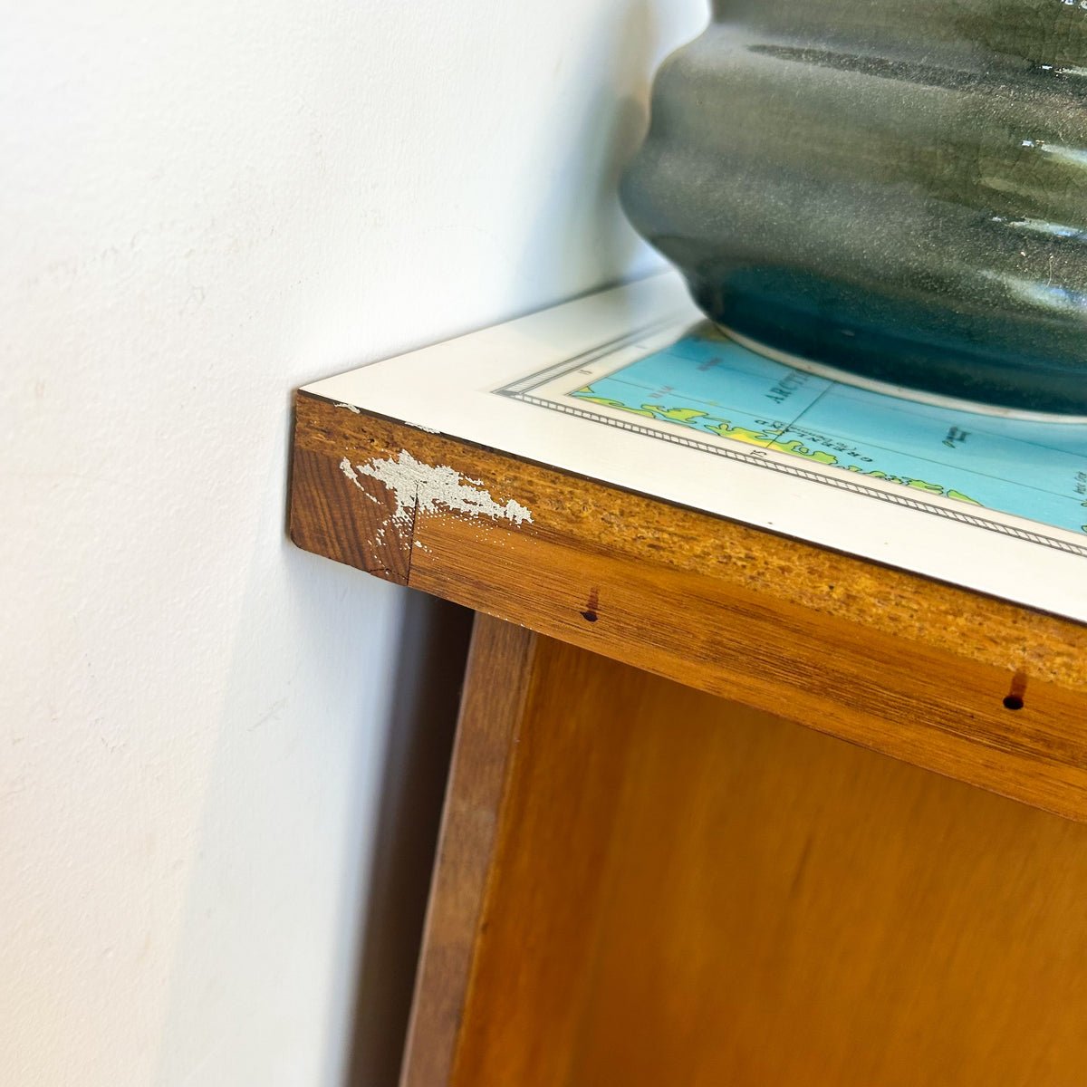 WORLD MAP DESK - HEY JUDE WORKSHOP • Vintage furniture & objects Melbourne