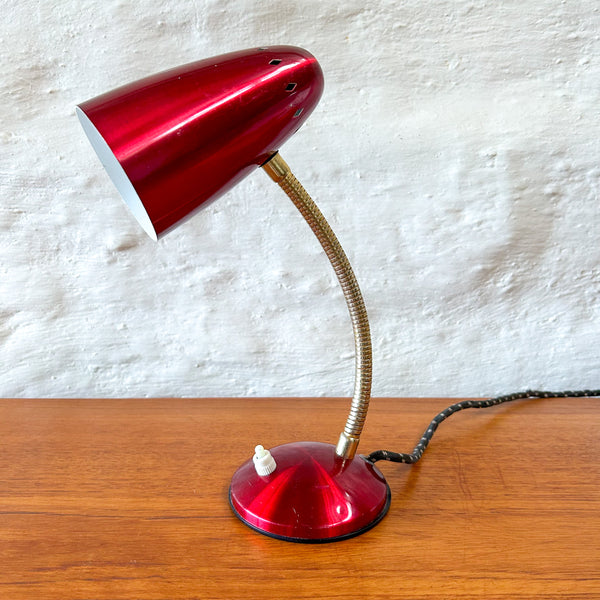 RED ANODISED TABLE LAMP