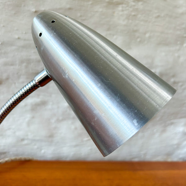 SILVER ANODISED TABLE LAMP