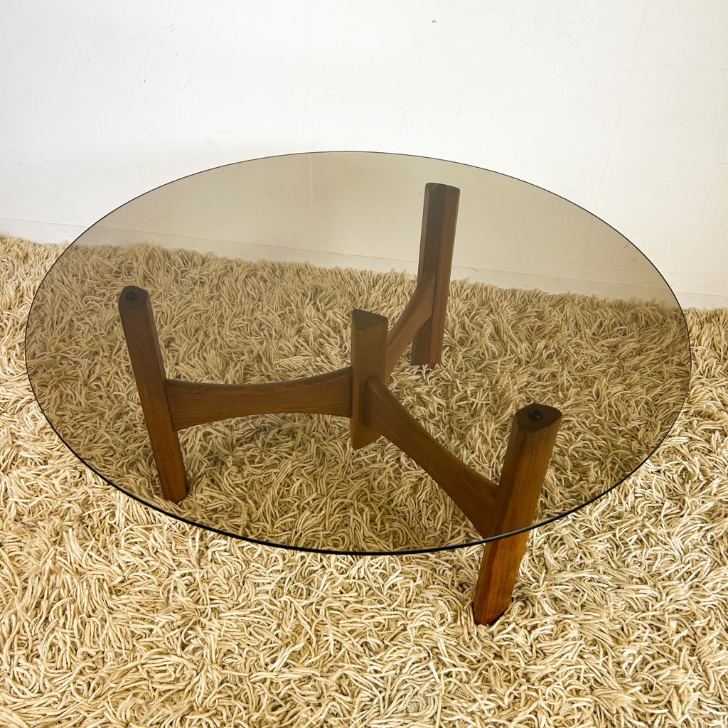 TH BROWN RONDO TABLE - HEY JUDE WORKSHOP • Vintage furniture & objects Melbourne