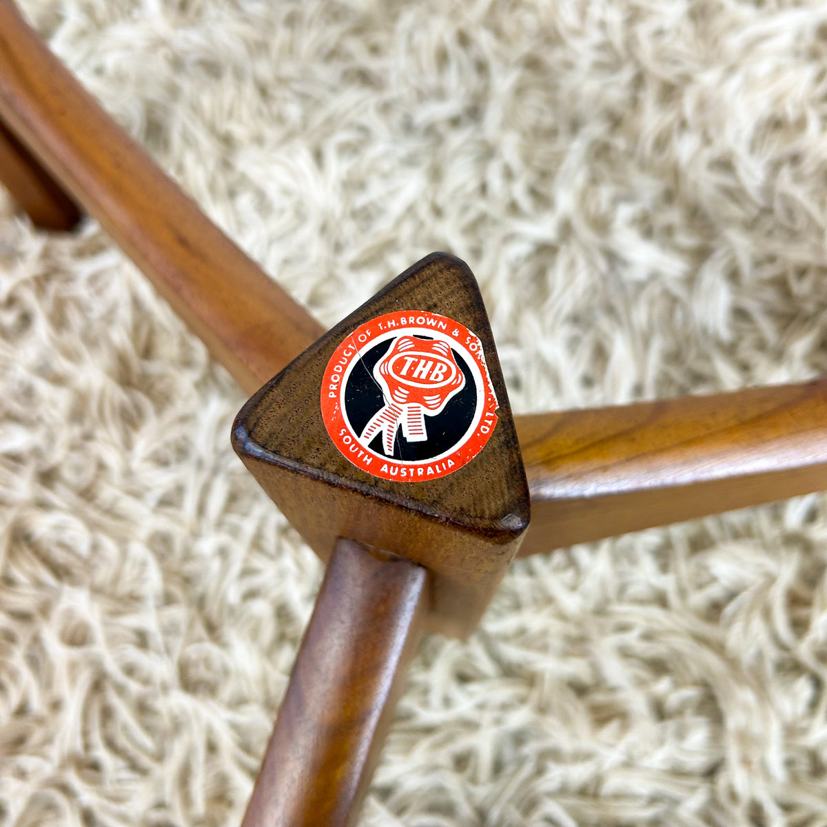 TH BROWN RONDO TABLE - HEY JUDE WORKSHOP • Vintage furniture & objects Melbourne