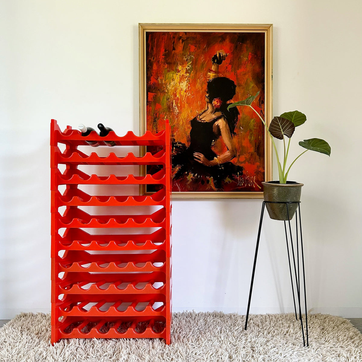 1970s ITALIAN MODULAR WINE RACK