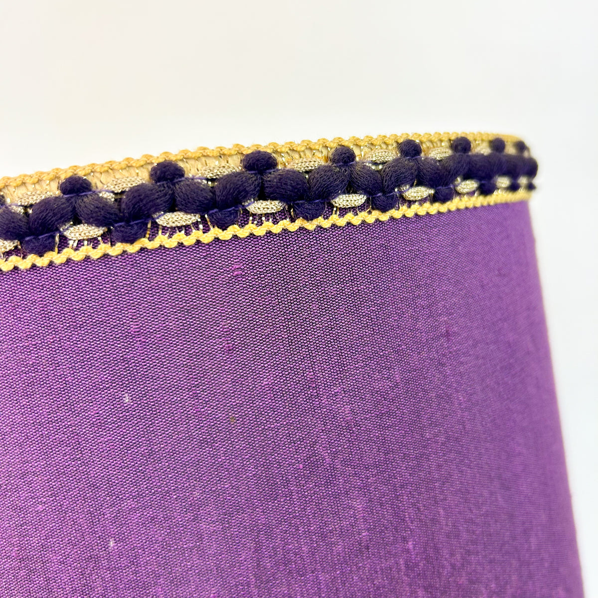 PURPLE CERAMIC TEAK LAMP - HEY JUDE WORKSHOP • Vintage furniture & objects Melbourne