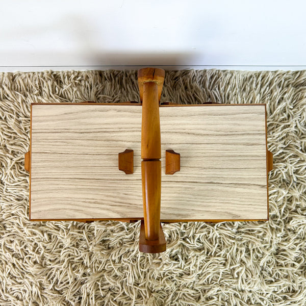 CANTILEVER SEWING BOX WITH HANDLE
